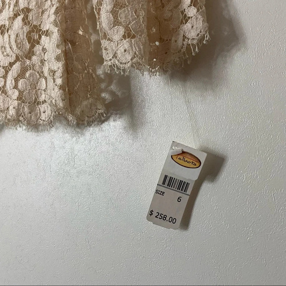 Talbots Romantic Ivory Lace Button-Up Blouse Lace Jacket Wedding Event Sz 6 NEW - Picture 8 of 13